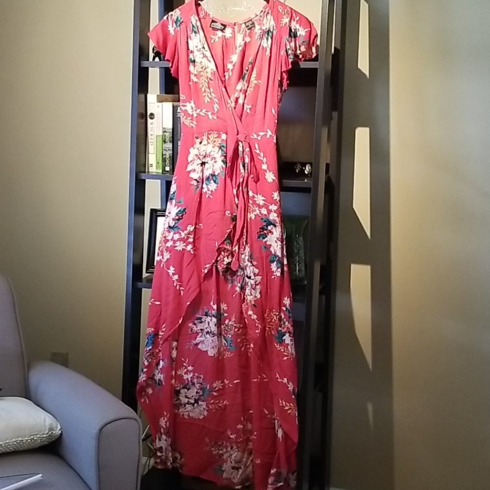 Adorable wrap dress with romper